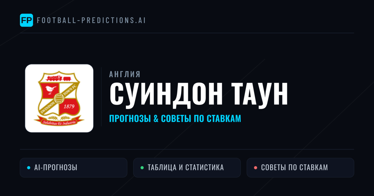 Суиндон Таун прогнозы и статистика