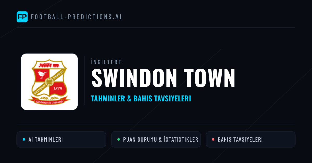 Swindon Town Tahminleri & İstatistikler