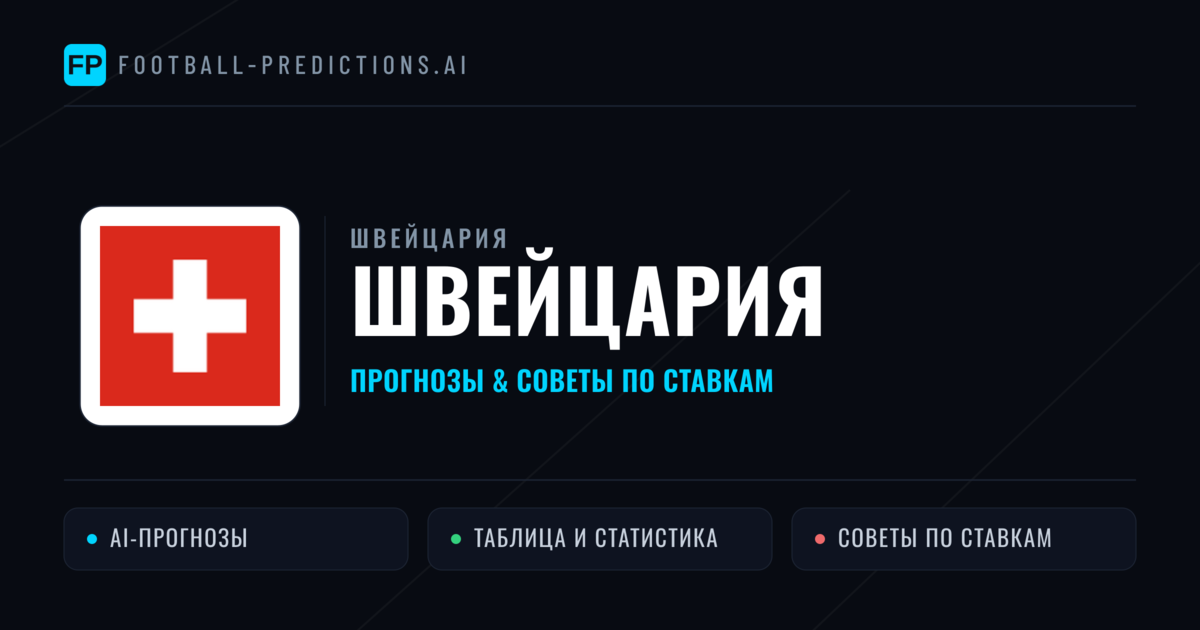 Швейцария прогнозы и статистика