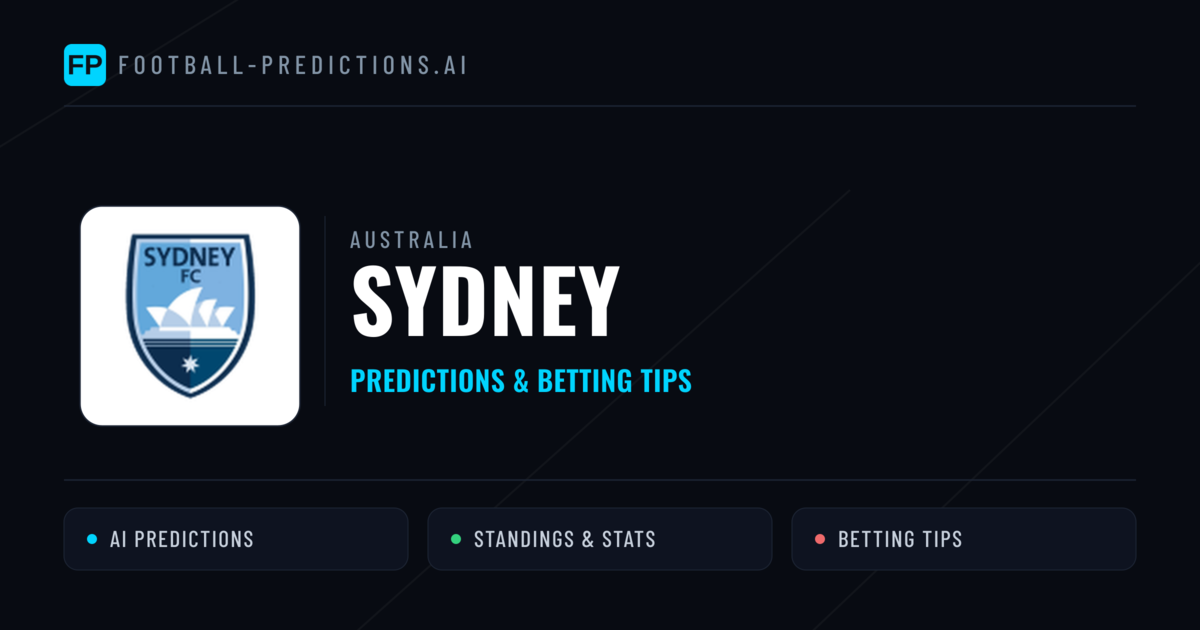 Sydney Predictions & Stats