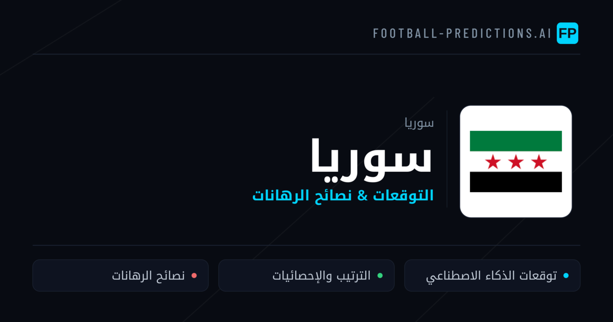 سوريا توقعات واحصائيات