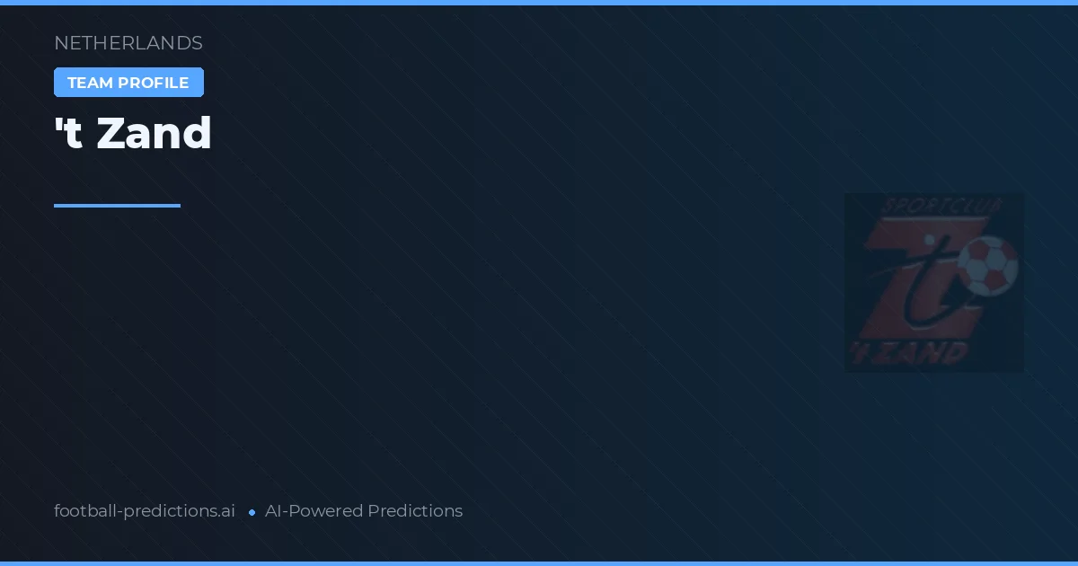 't Zand Predictions & Stats