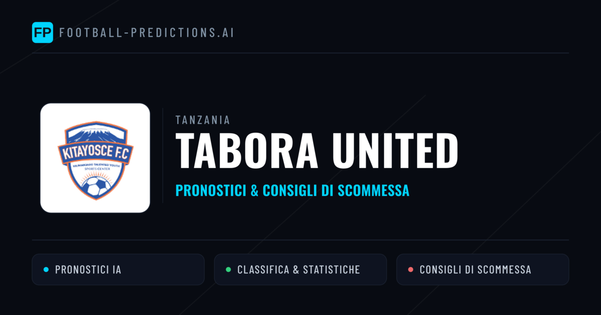 Pronostici e Statistiche Tabora United