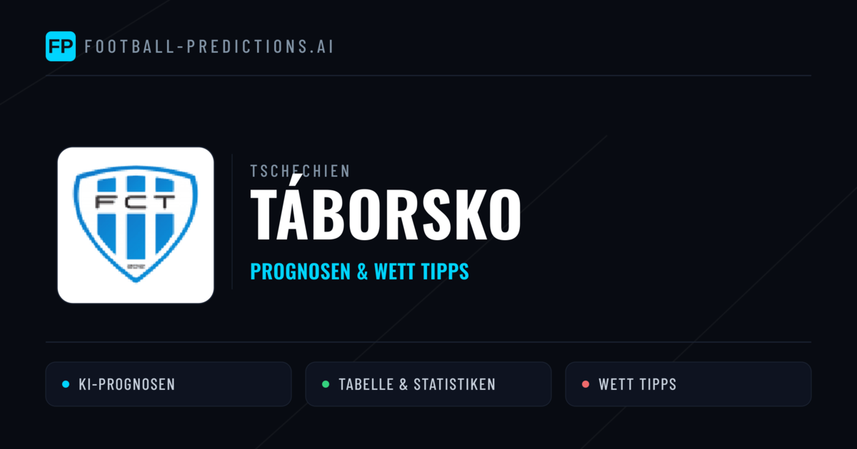 Táborsko Prognosen & Statistiken