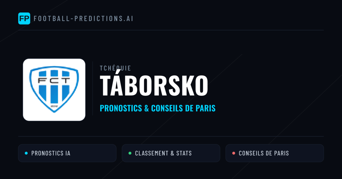Táborsko Pronostics & Statistiques