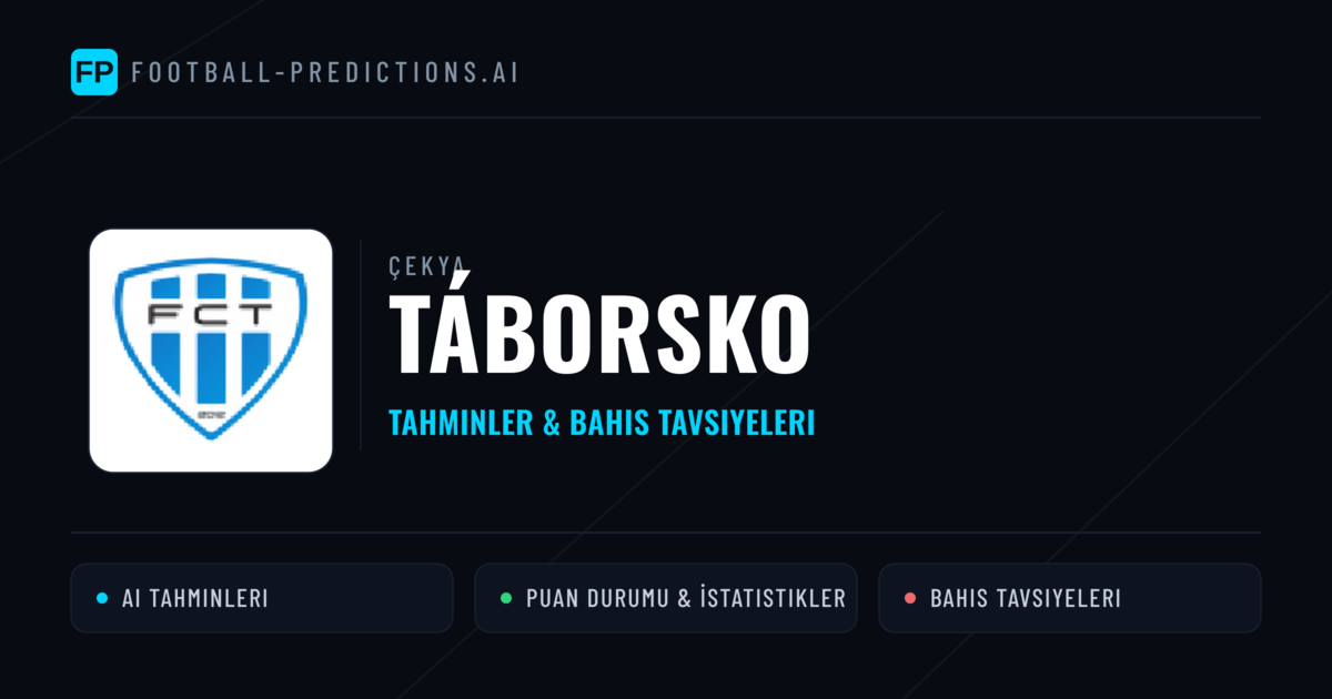 Táborsko Tahminleri & İstatistikler