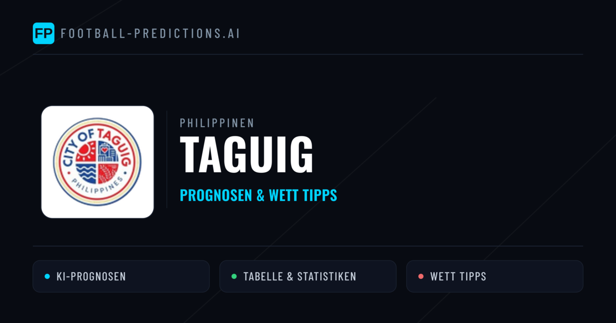 Taguig Prognosen & Statistiken