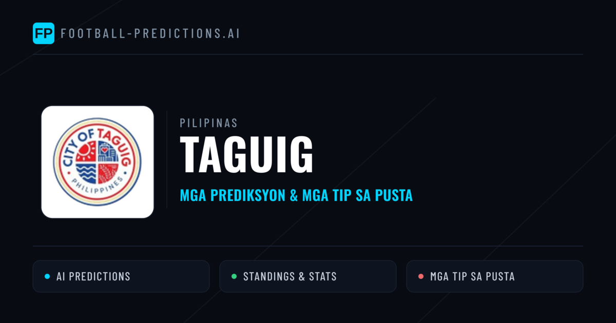 Taguig Predictions & Stats