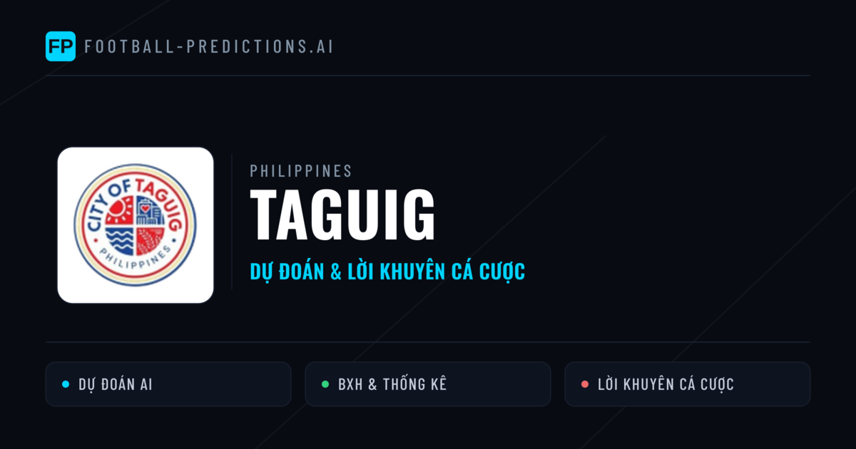 Taguig Dự đoán & Thống kê