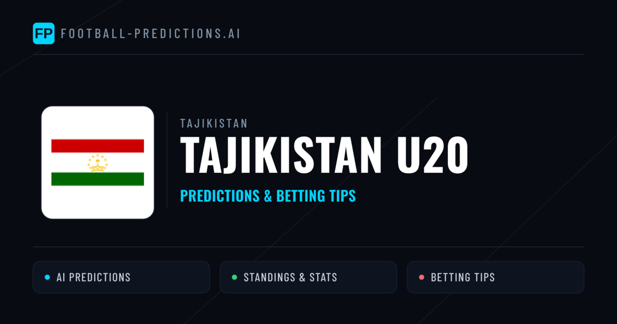 Tajikistan U20 Predictions & Stats
