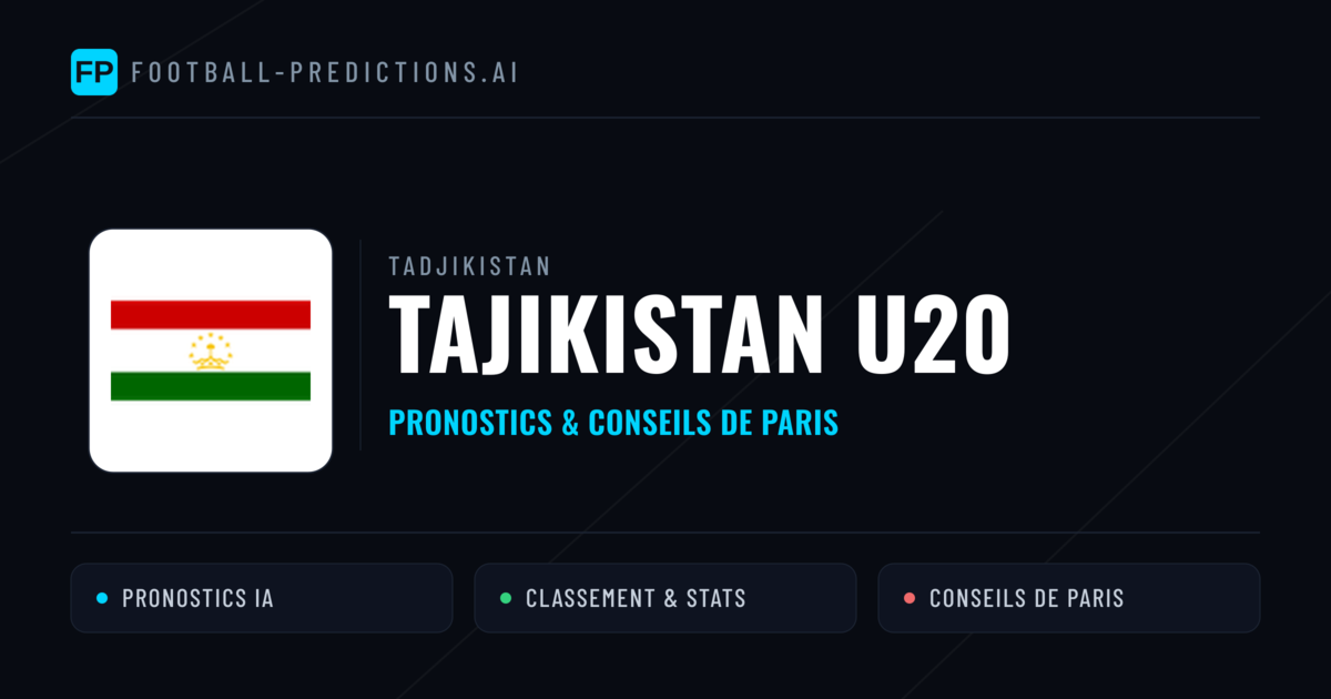 Tajikistan U20 Pronostics & Statistiques