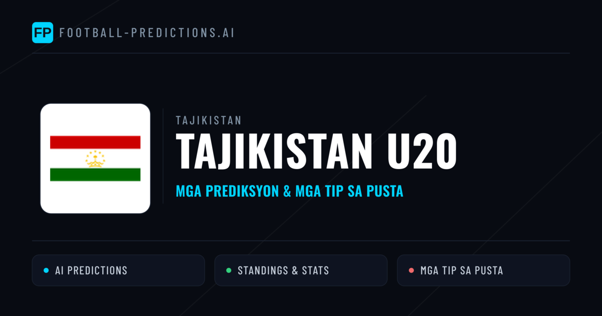 Tajikistan U20 Predictions & Stats
