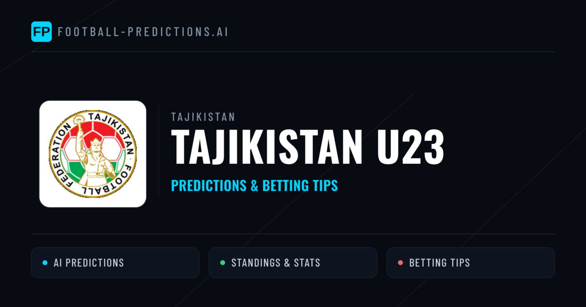 Tajikistan U23 Predictions & Stats