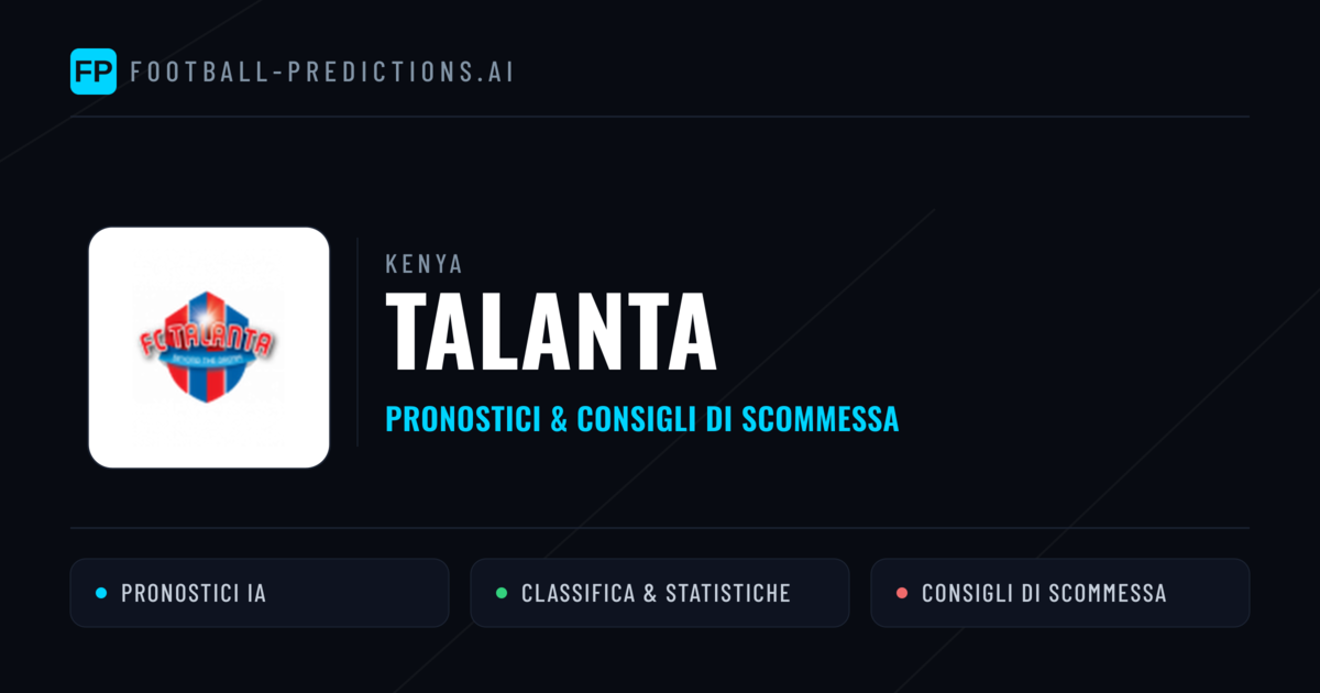 Pronostici e Statistiche Talanta