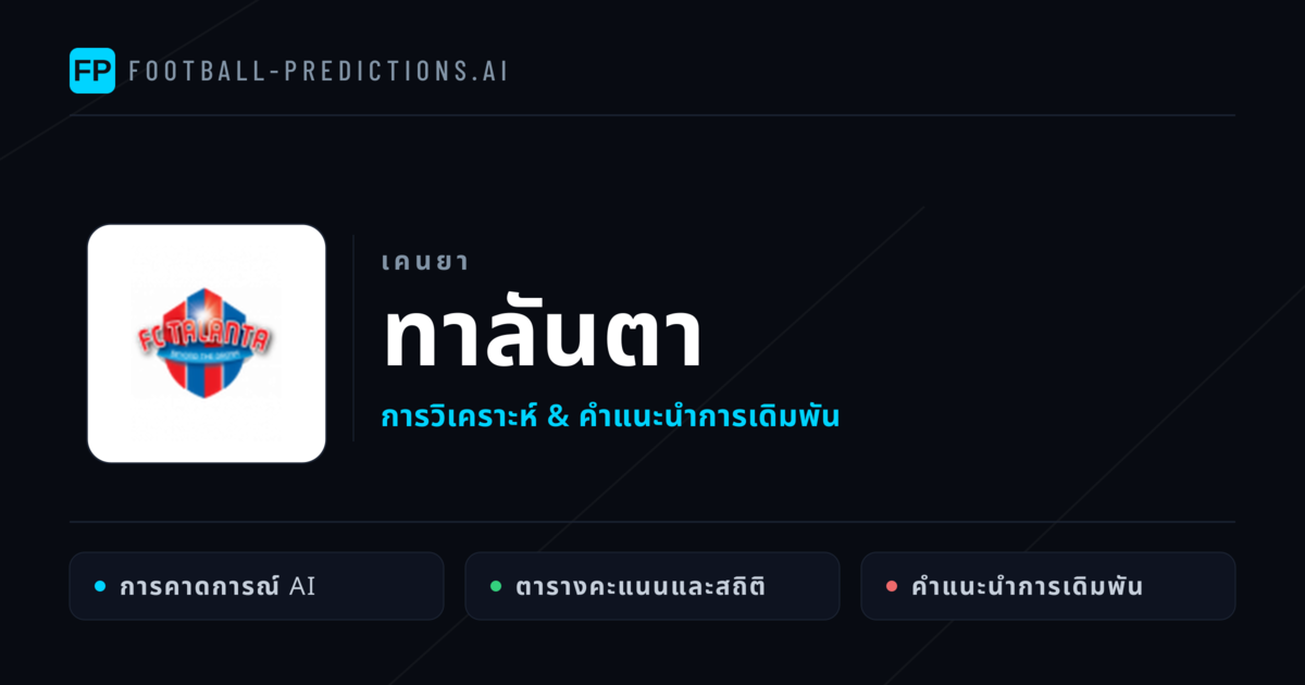 ทาลันตา การวิเคราะห์และสถิติ