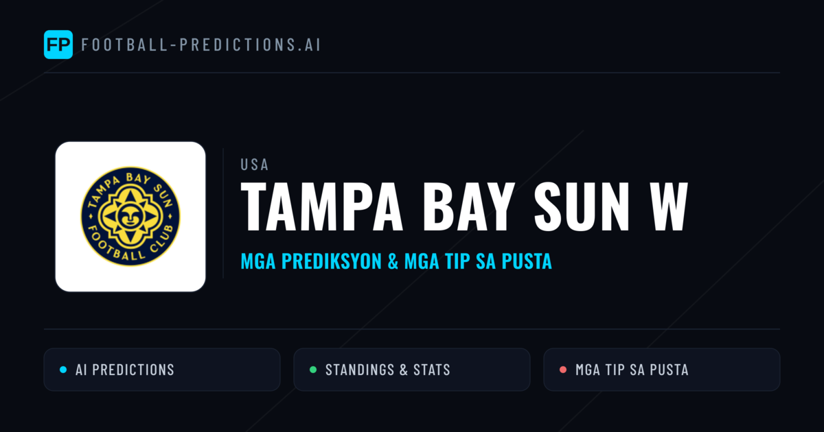 Tampa Bay Sun W Predictions & Stats