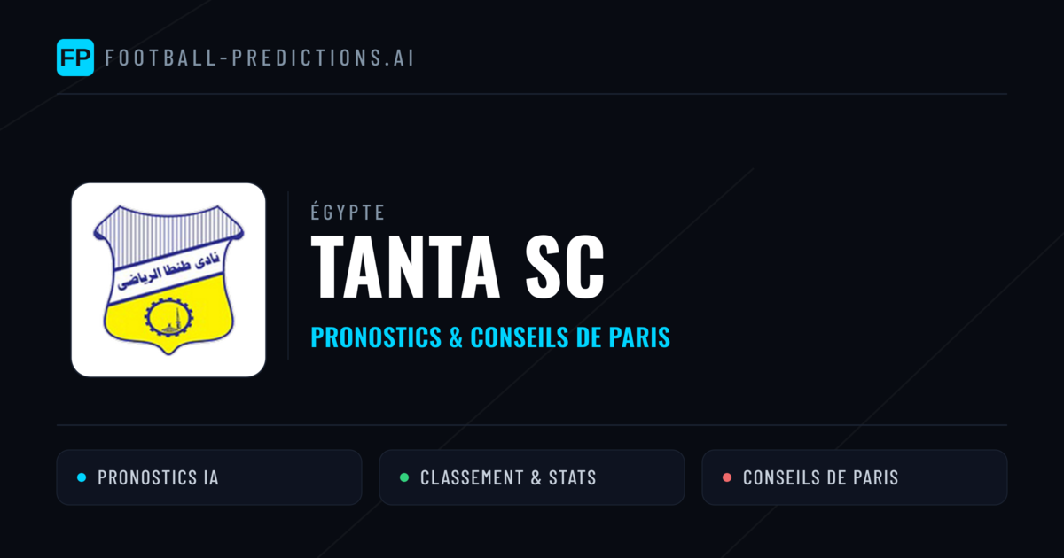 Tanta SC Pronostics & Statistiques