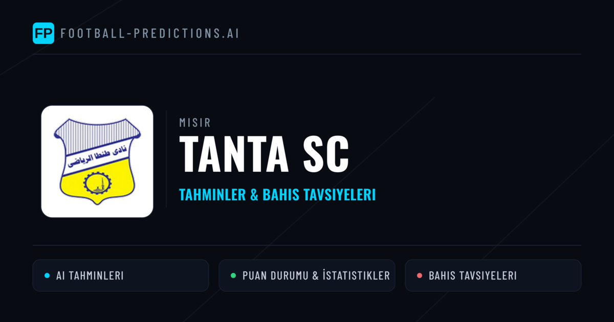 Tanta SC Tahminleri & İstatistikler