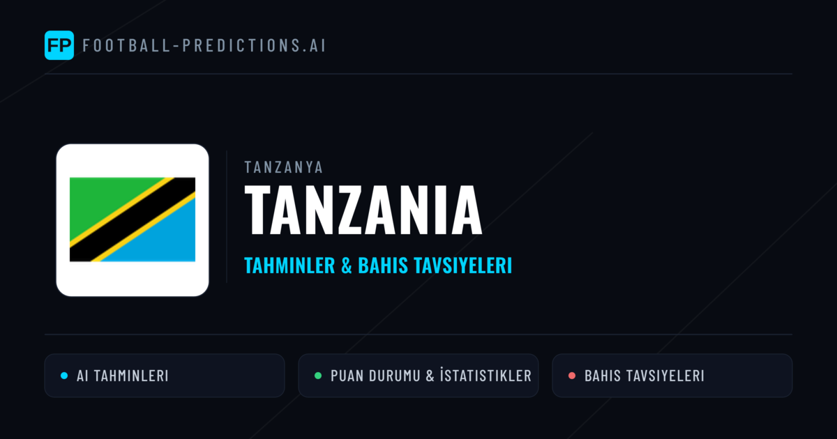 Tanzania Tahminleri & İstatistikler