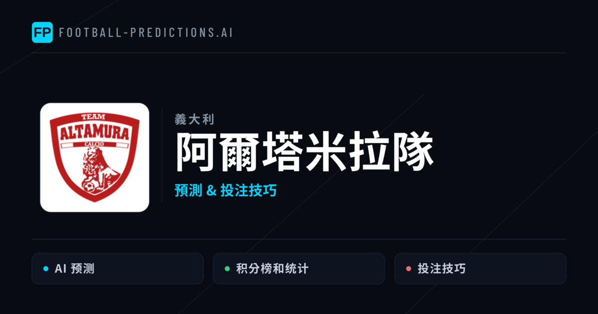 阿爾塔米拉隊 運彩分析｜足球預測與數據