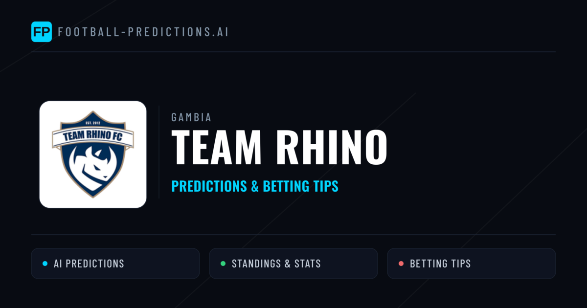 Team Rhino Predictions & Stats