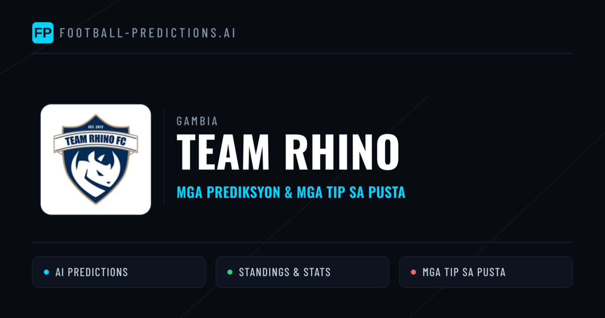 Team Rhino Predictions & Stats