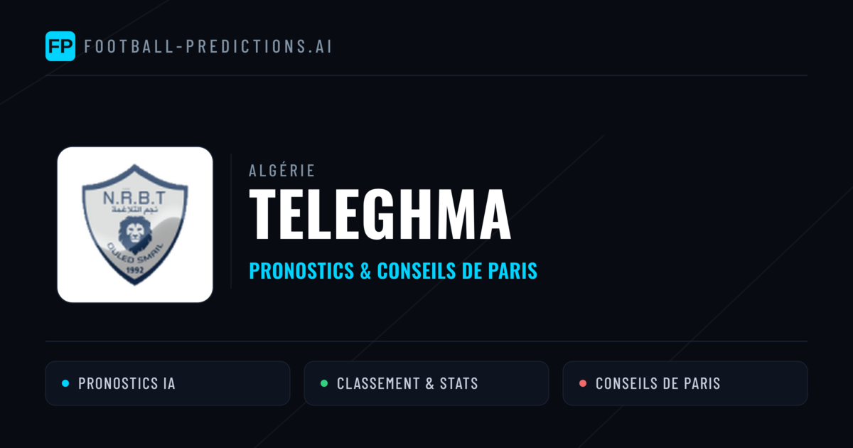 Teleghma Pronostics & Statistiques