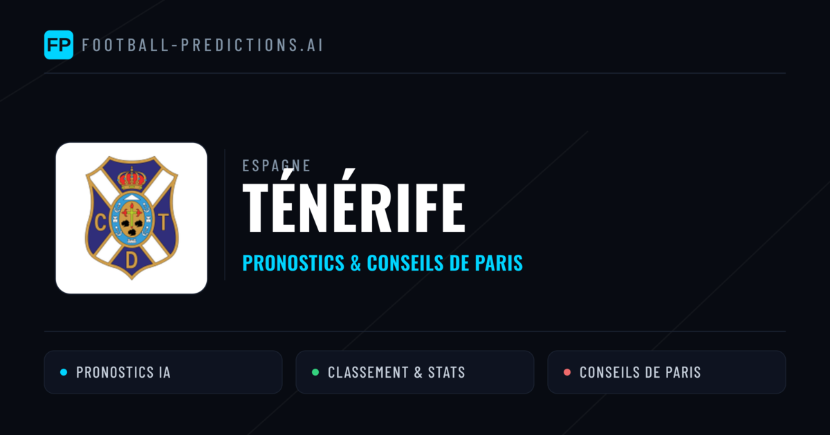 Ténérife Pronostics & Statistiques