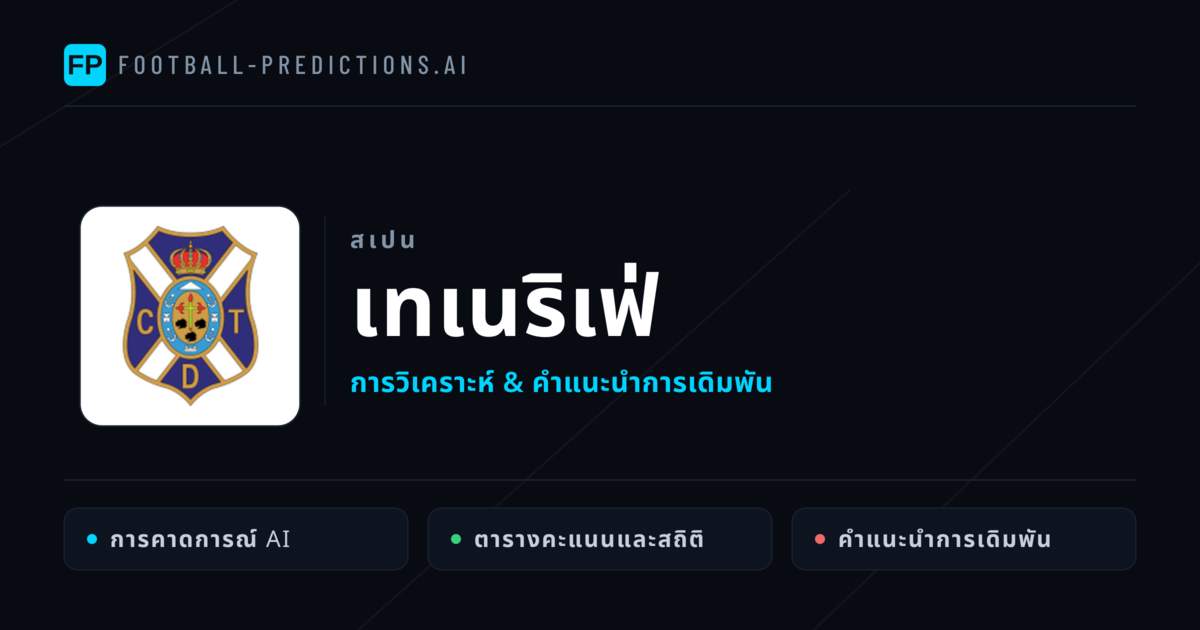 เทเนริเฟ่ การวิเคราะห์และสถิติ