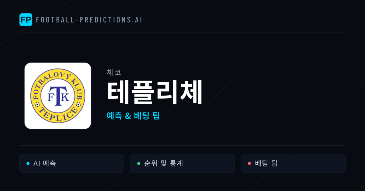 테플리체 축구 예측 & 통계