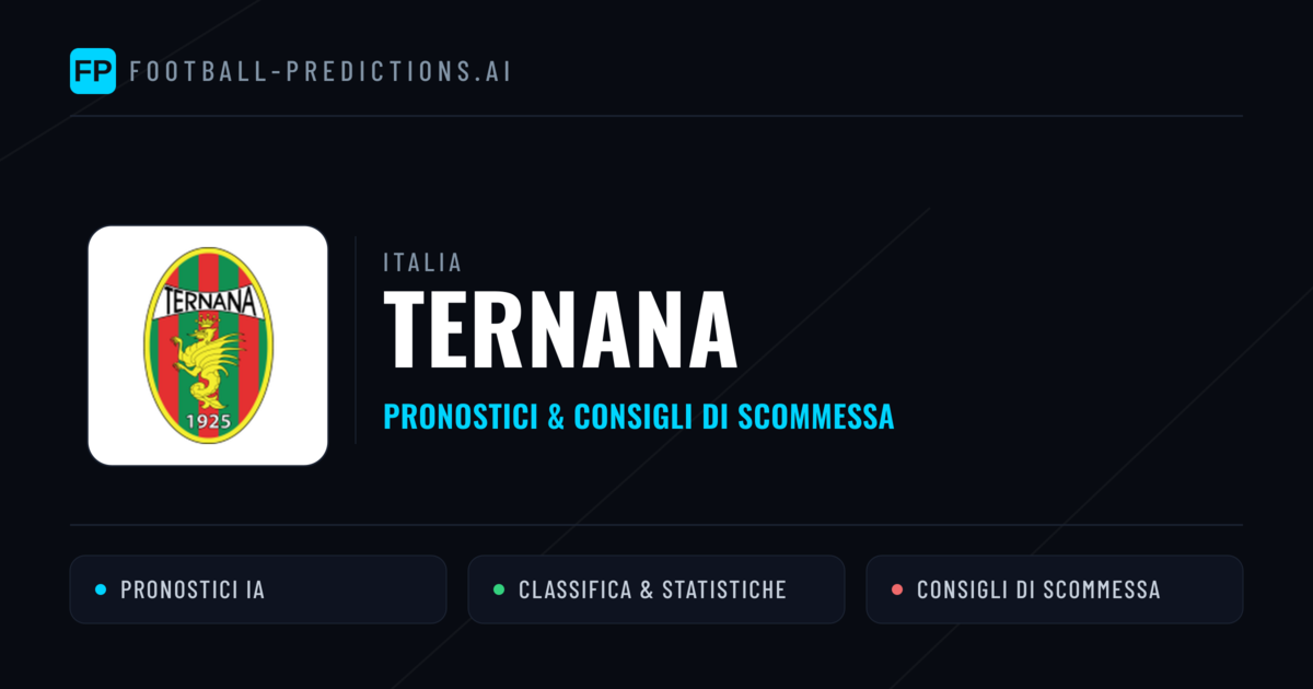 Pronostici e Statistiche Ternana