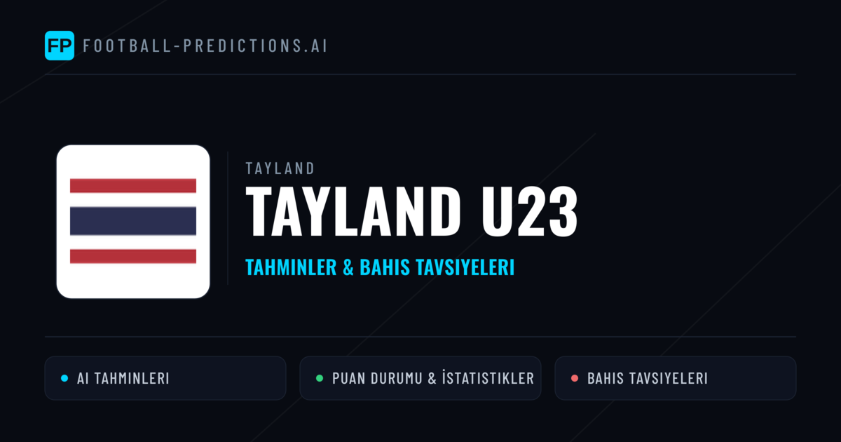Tayland U23 Tahminleri & İstatistikler