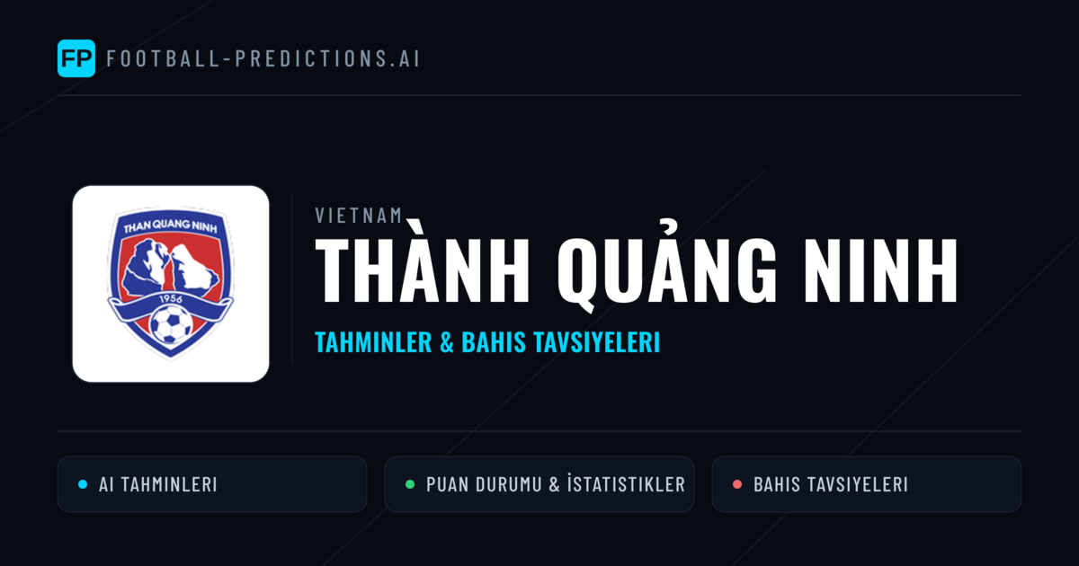 Thành Quảng Ninh Tahminleri & İstatistikler