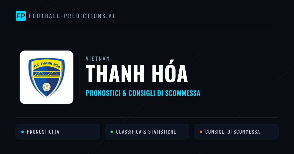 Pronostici e Statistiche Thanh Hóa