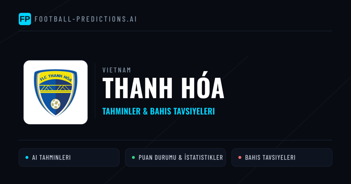 Thanh Hóa Tahminleri & İstatistikler