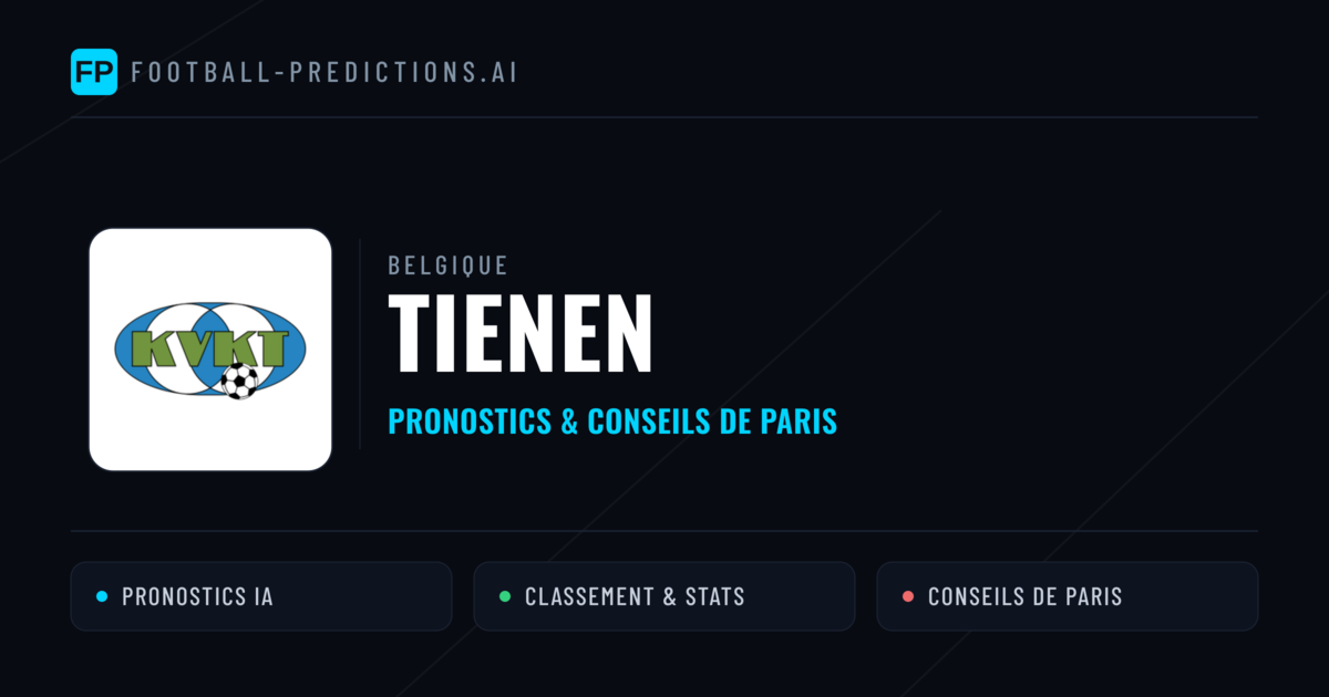 Tienen Pronostics & Statistiques