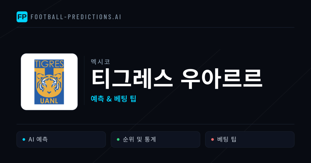 티그레스 우아르르 축구 예측 & 통계