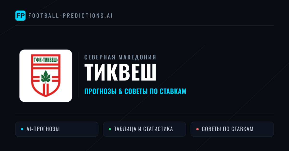 Тиквеш прогнозы и статистика