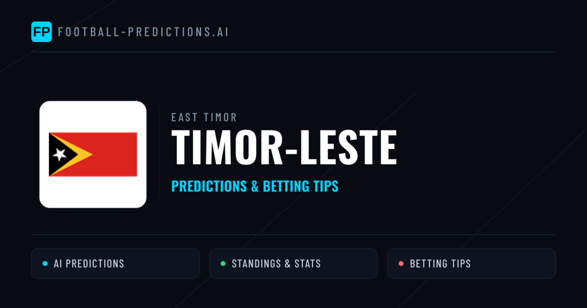 Timor-Leste Predictions & Stats