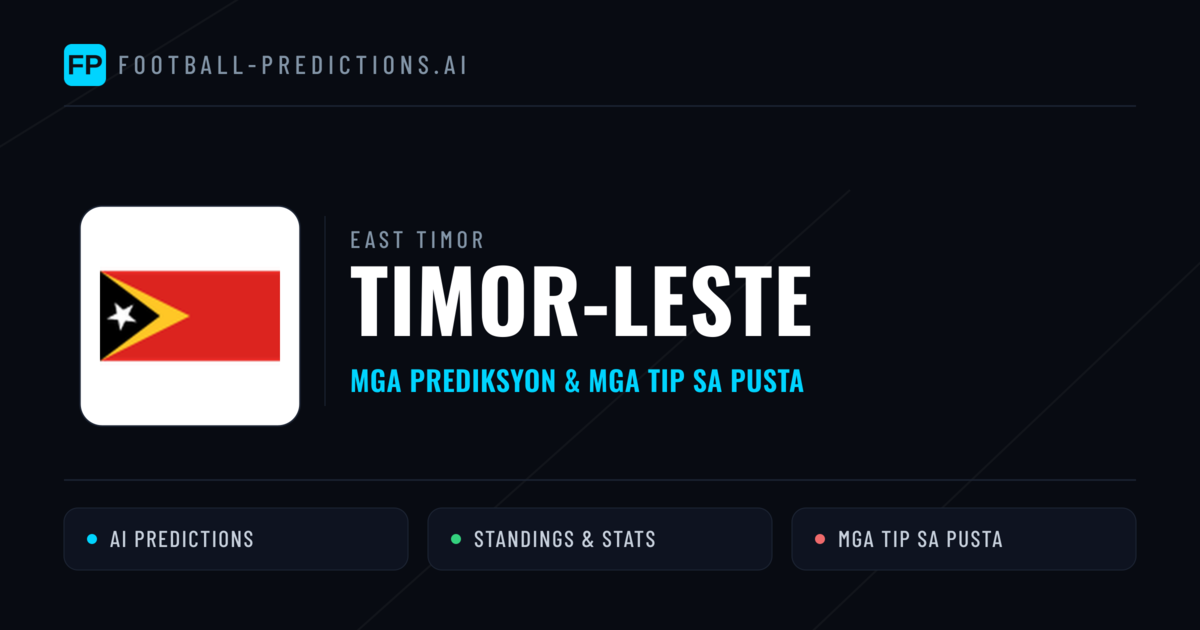 Timor-Leste Predictions & Stats