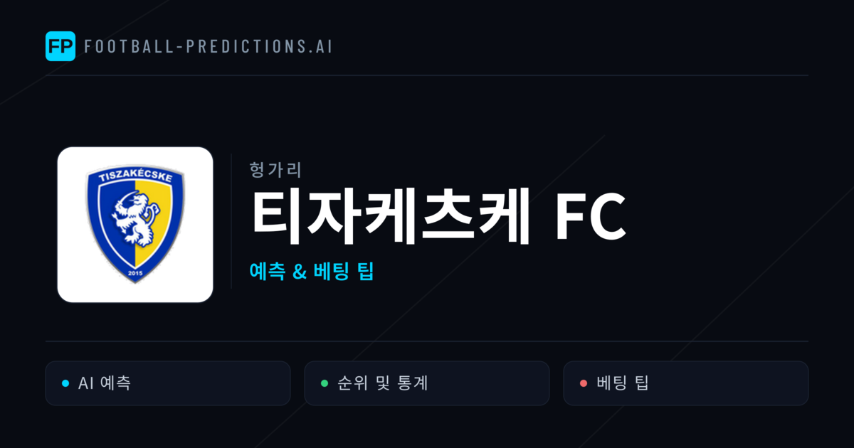 티자케츠케 FC 축구 예측 & 통계