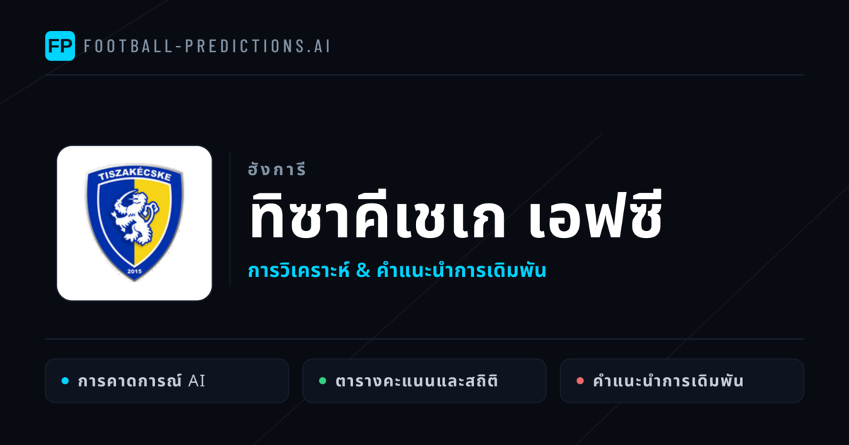 ทิซาคีเชเก เอฟซี การวิเคราะห์และสถิติ