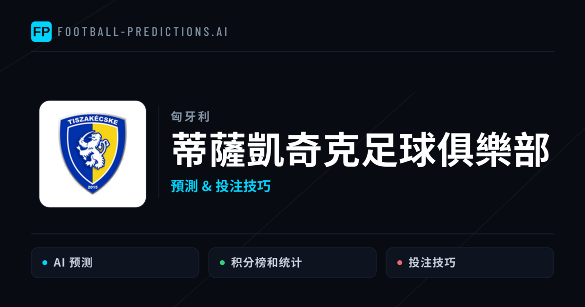 蒂薩凱奇克足球俱樂部 運彩分析|足球預測與數據