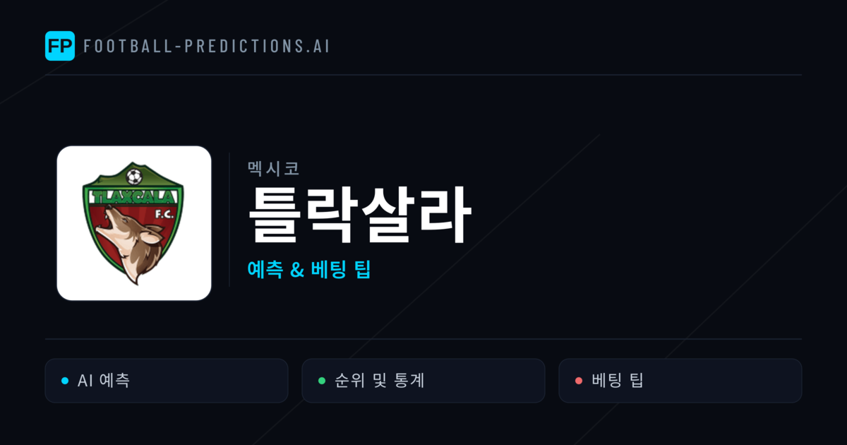 틀락살라 축구 예측 & 통계