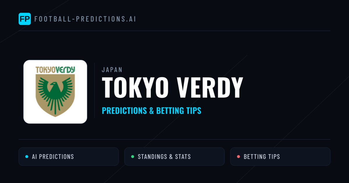 Tokyo Verdy Predictions & Stats