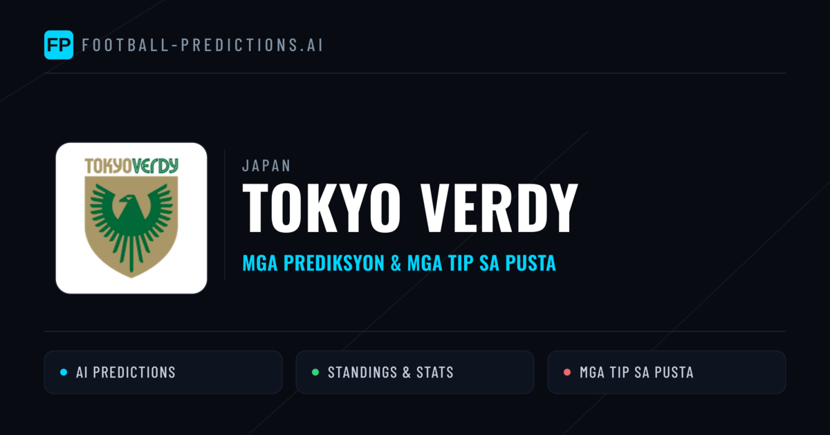 Tokyo Verdy Predictions & Stats