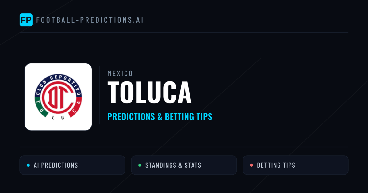 Toluca Predictions & Stats