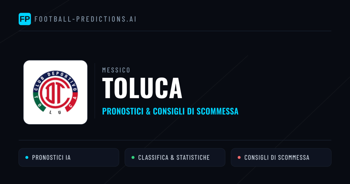 Pronostici e Statistiche Toluca