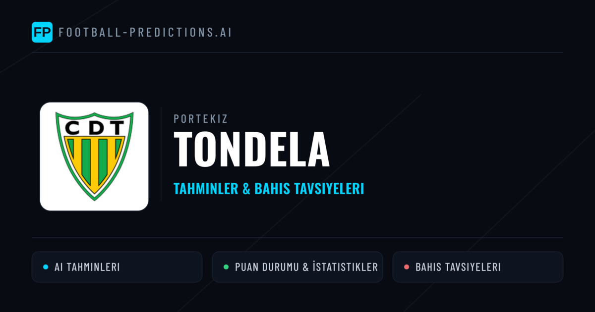 Tondela Tahminleri & İstatistikler