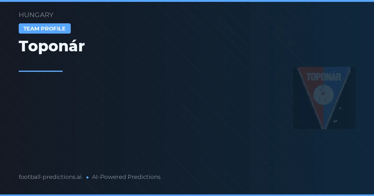 Toponár Predictions & Stats
